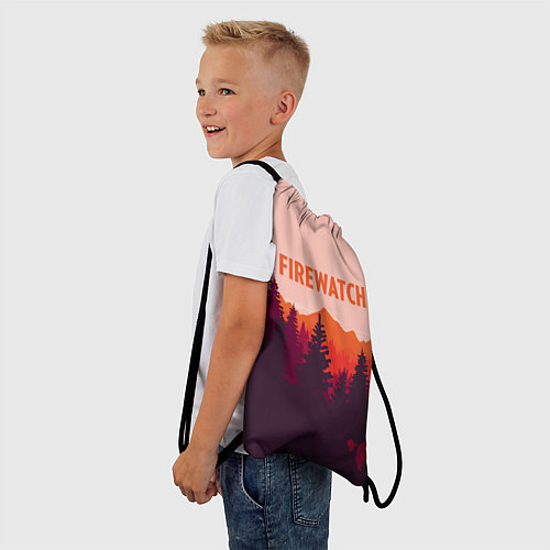 Мешок для обуви Firewatch: Orange Style / 3D-принт – фото 3