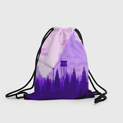 Рюкзак-мешок Firewatch: Violet Wood, цвет: 3D-принт
