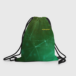 Рюкзак-мешок Cyberpunk 2077: Green Network, цвет: 3D-принт