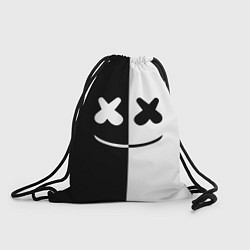 Рюкзак-мешок Marshmello: Black & White, цвет: 3D-принт