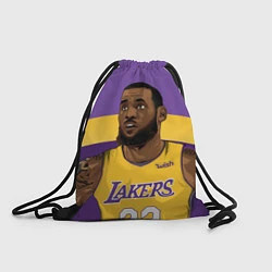 Рюкзак-мешок LeBron 23: Lakers, цвет: 3D-принт