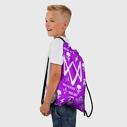 Рюкзак-мешок Watch Dogs 2: Violet Pattern, цвет: 3D-принт — фото 2