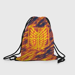 Рюкзак-мешок Атака на титанов: огненный спад, цвет: 3D-принт
