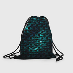 Рюкзак-мешок TES: Blue Pattern, цвет: 3D-принт