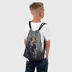 Рюкзак-мешок Лис-солдат, цвет: 3D-принт — фото 2