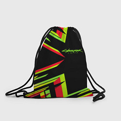 Рюкзак-мешок Cyberpunk 2077: Black Style, цвет: 3D-принт