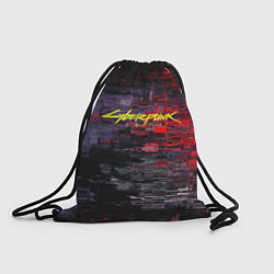 Рюкзак-мешок Cyberpunk 2077: Techno Style, цвет: 3D-принт