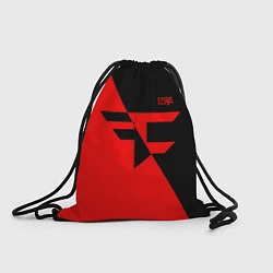 Рюкзак-мешок FaZe Clan: Red & Black, цвет: 3D-принт