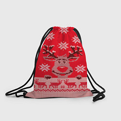 Рюкзак-мешок Узор оленя, цвет: 3D-принт