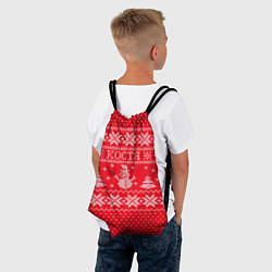 Рюкзак-мешок Новогодний Костя, цвет: 3D-принт — фото 2