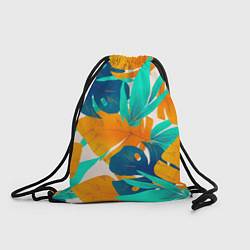 Рюкзак-мешок Лазурные тропики, цвет: 3D-принт