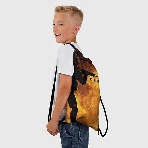 Мешок для обуви CS:GO Dark Fire / 3D-принт – фото 3