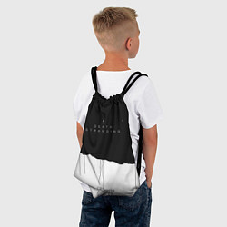 Рюкзак-мешок Death Stranding: Black & White, цвет: 3D-принт — фото 2