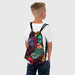 Рюкзак-мешок Маскарад черепов, цвет: 3D-принт — фото 2