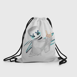 Рюкзак-мешок Marshmello: White DJ, цвет: 3D-принт