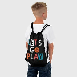 Рюкзак-мешок Let is go play, цвет: 3D-принт — фото 2