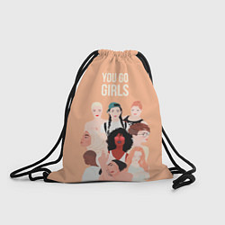 Рюкзак-мешок You go Girls, цвет: 3D-принт