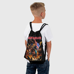 Рюкзак-мешок Iron Maiden: USA Warriors, цвет: 3D-принт — фото 2