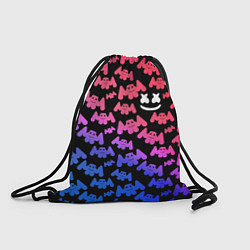 Рюкзак-мешок Marshmello: Pink & Violet, цвет: 3D-принт
