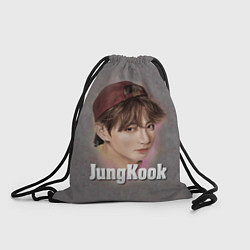 Рюкзак-мешок BTS JungKook, цвет: 3D-принт