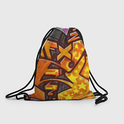 Рюкзак-мешок Orange Graffiti, цвет: 3D-принт