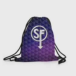 Рюкзак-мешок Sally Face: Violet SF, цвет: 3D-принт
