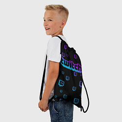 Рюкзак-мешок Twitch: Neon Style, цвет: 3D-принт — фото 2