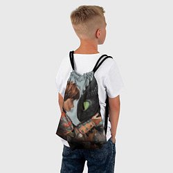Рюкзак-мешок Как приручить дракона, цвет: 3D-принт — фото 2