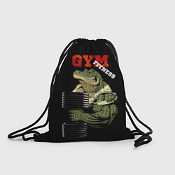 Рюкзак-мешок GYM fitness crocodile, цвет: 3D-принт