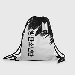 Рюкзак-мешок BTS: White & Black, цвет: 3D-принт