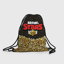 Рюкзак-мешок Brawl Stars: Black Style, цвет: 3D-принт