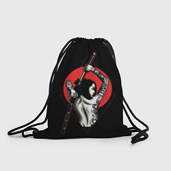 Рюкзак-мешок Девушка с мечом, цвет: 3D-принт