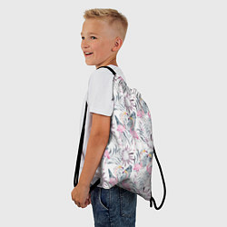 Рюкзак-мешок Тропические фламинго, цвет: 3D-принт — фото 2