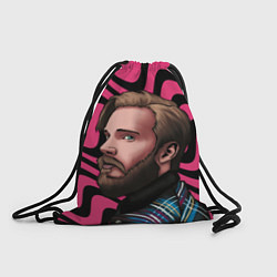 Рюкзак-мешок Pink PewDiePie, цвет: 3D-принт
