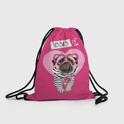Рюкзак-мешок Kisses, цвет: 3D-принт