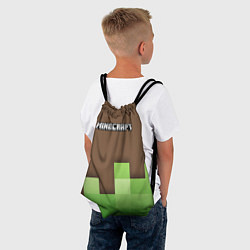 Рюкзак-мешок Minecraft - Логотип, цвет: 3D-принт — фото 2
