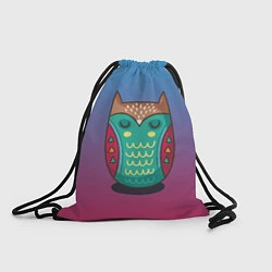 Рюкзак-мешок Мудрая сова, цвет: 3D-принт
