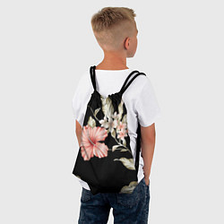 Рюкзак-мешок Красивые Цветочки, цвет: 3D-принт — фото 2