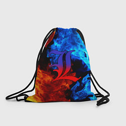 Рюкзак-мешок L letter fire, цвет: 3D-принт