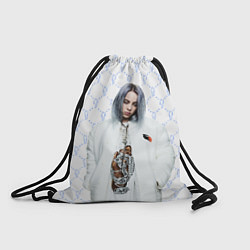 Рюкзак-мешок BILLIE EILISH: White Fashion, цвет: 3D-принт