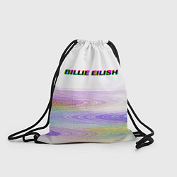 Рюкзак-мешок BILLIE EILISH: White Glitch, цвет: 3D-принт