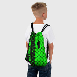 Рюкзак-мешок BILLIE EILISH x LV Green, цвет: 3D-принт — фото 2