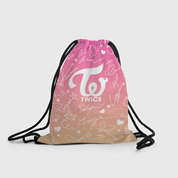 Рюкзак-мешок TWICE АВТОГРАФЫ, цвет: 3D-принт
