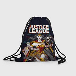 Рюкзак-мешок Justice League, цвет: 3D-принт