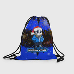 Рюкзак-мешок НОВОГОДНИЙ UNDERTALE, цвет: 3D-принт