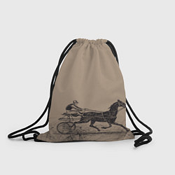 Рюкзак-мешок Лошадь с колесницей, цвет: 3D-принт