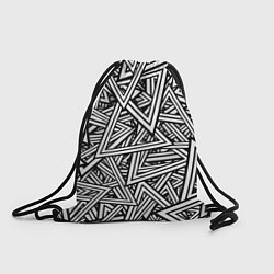 Рюкзак-мешок Треугольники, цвет: 3D-принт