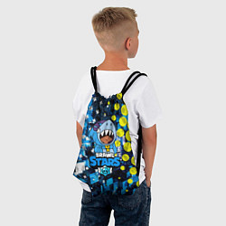 Рюкзак-мешок BRAWL STARS ЛЕОН ШАРК, цвет: 3D-принт — фото 2
