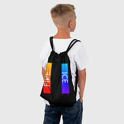 Рюкзак-мешок FIRE ICE, цвет: 3D-принт — фото 2