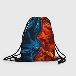 Рюкзак-мешок Огонь и вода, цвет: 3D-принт